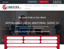 Tablet Screenshot of janiservinc.com
